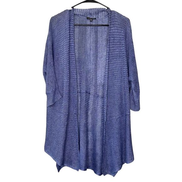 |EUC| EILEEN FISHER 100% Linen Lightweight Springtime Cardigan - Picture 1 of 6